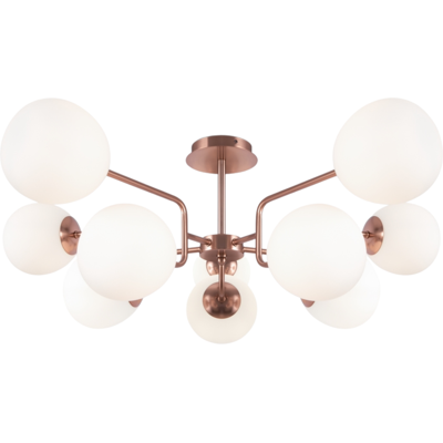 MAYTONI Lampadario Erich Rame 10 Luci Sfere Bianche MAYTONI Lampadario Erich Rame 10 Luci Sfere Bianche