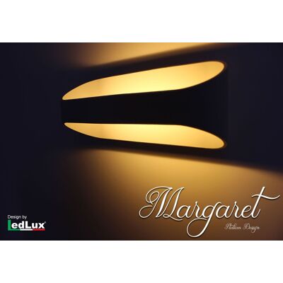LEDLUX Applique Led Da Parete Modello Margaret Italian Design Moderna 10w Bianco Caldo LEDLUX Applique Led Da Parete Modello Margaret Italian Design Moderna 10w Bianco Caldo