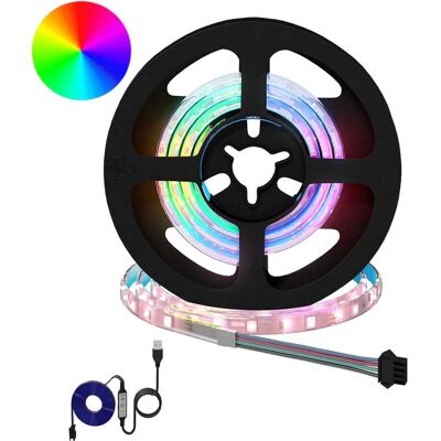 VIDAXL Striscia Led 2 Pz Nero E Trasparente Rame E Plastica VIDAXL Striscia Led 2 Pz Nero E Trasparente Rame E Plastica