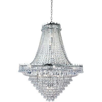 Lampadario Versailles 19 luci Searchlight - Finitura cromo - E14 Lampadario Versailles 19 luci Searchlight - Finitura cromo - E14