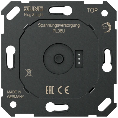 Alimentatore Jung PL 08 U - DC 12V 10.5W per sistema Plug & Light Alimentatore Jung PL 08 U - DC 12V 10.5W per sistema Plug & Light