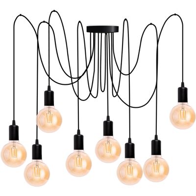 OEM Lampada A Sospensione Da Soffitto Arane Spider Con 8 Bracci Per Led 8x E27 Lumiled OEM Lampada A Sospensione Da Soffitto Arane Spider Con 8 Bracci Per Led 8x E27 Lumiled
