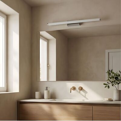 LEDS-C4 - Toilet Slim - Applique Led Da Bagno Cromo 2010lm 3000k Ip44 LEDS-C4 - Toilet Slim - Applique Led Da Bagno Cromo 2010lm 3000k Ip44