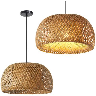 Lampada a sospensione naturale Toolight - E27 regolabile - Design moderno Lampada a sospensione naturale Toolight - E27 regolabile - Design moderno