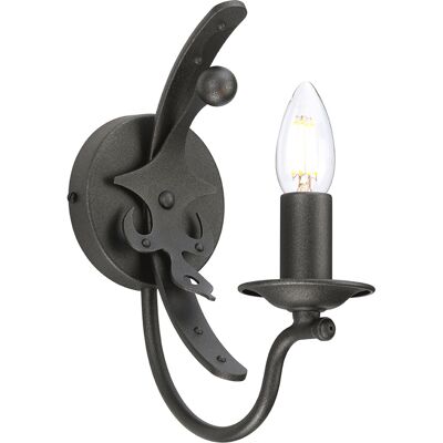 ELSTEAD Applique Classica Windsor Acciaio Grafite 1 Luce E14 ELSTEAD Applique Classica Windsor Acciaio Grafite 1 Luce E14