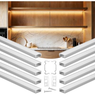 OEM Set Di Profili Per Strisce Led In Alluminio 10 Pezzi Lunghezza 2 OEM Set Di Profili Per Strisce Led In Alluminio 10 Pezzi Lunghezza 2