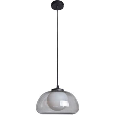 ITALUX Ainale Lampada Sospensione Sfera Vetro Fumé G9 ITALUX Ainale Lampada Sospensione Sfera Vetro Fumé G9