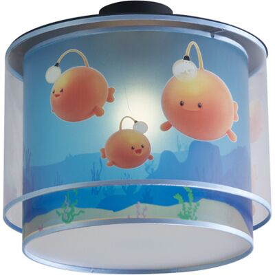 QAZQA Plafoniera Per Bambini Blu Con Bulby - Harrie Meets Bulby QAZQA Plafoniera Per Bambini Blu Con Bulby - Harrie Meets Bulby