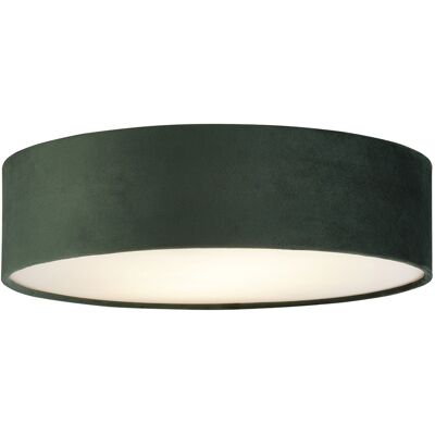 Searchlight Lampada a Soffitto Verde Drum Pleat 2 Luci - Illuminazione da Soffitto Searchlight Lampada a Soffitto Verde Drum Pleat 2 Luci - Illuminazione da Soffitto