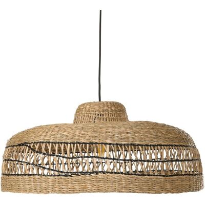 BELIANI Lampada A Sospensione Con Paralume In Erba Marina Intrecciata In Stile Boho Naturale Cuvo BELIANI Lampada A Sospensione Con Paralume In Erba Marina Intrecciata In Stile Boho Naturale Cuvo