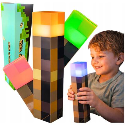 OEM Lampada Da Notte A Led Colorata Ispirata Al Gioco Mine Gaming OEM Lampada Da Notte A Led Colorata Ispirata Al Gioco Mine Gaming