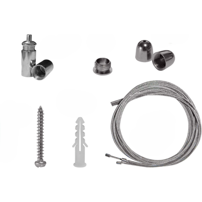 ALCAPOWER Kit Di Sospensione Professionale Per Pannelli Led, Set Cavi In Acciaio Regolabili Con Attacco A Soffitto, Installazione Versatile, 100cm ALCAPOWER Kit Di Sospensione Professionale Per Pannelli Led, Set Cavi In Acciaio Regolabili Con Attacco A Soffitto, Installazione Versatile, 100cm