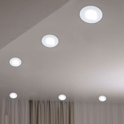 ETC-SHOP - Faretto Da Incasso Plafoniera Faretto Da Incasso A Soffitto Rotondo A Led, Faretto Orientabile Bianco, 3w 230lm Bianco Caldo, D 10,8 Cm, Set Di 6 ETC-SHOP - Faretto Da Incasso Plafoniera Faretto Da Incasso A Soffitto Rotondo A Led, Faretto Orientabile Bianco, 3w 230lm Bianco Caldo, D 10,8 Cm, Set Di 6