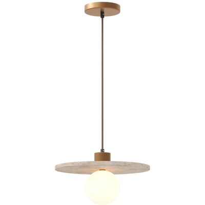 MAXLIGHT Lampada Sospensione Moderna Sfera Vetro Bianco Pietra G9 7w MAXLIGHT Lampada Sospensione Moderna Sfera Vetro Bianco Pietra G9 7w