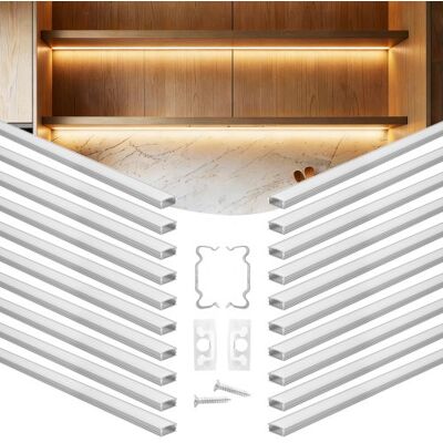 OEM Set Di Profili Per Strisce Led In Alluminio 20 Pezzi Lunghezza 1 OEM Set Di Profili Per Strisce Led In Alluminio 20 Pezzi Lunghezza 1