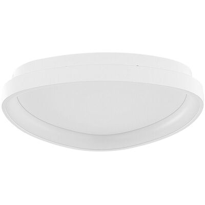 Lampada da Soffitto Bianca in Acciaio Beliani - Triangolo Lampada da Soffitto Bianca in Acciaio Beliani - Triangolo