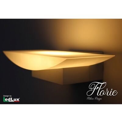 LEDLUX Applique Led Da Parete Modello Florie Italian Design Moderna 6w Bianco Caldo LEDLUX Applique Led Da Parete Modello Florie Italian Design Moderna 6w Bianco Caldo