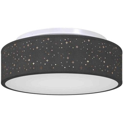 HELLOSHOP26 Lampada Da Soffitto Moderna Rotonda In Stile Minimalista Orientabile 38 X 38 X 13 Cm In Tessuto Nero 020058430 HELLOSHOP26 Lampada Da Soffitto Moderna Rotonda In Stile Minimalista Orientabile 38 X 38 X 13 Cm In Tessuto Nero 020058430
