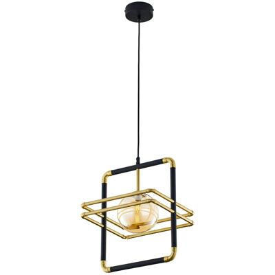 Jupiter Lampada A Sospensione Fiori Oro/nero, Sfera Ambra G9 Jupiter Lampada A Sospensione Fiori Oro/nero, Sfera Ambra G9