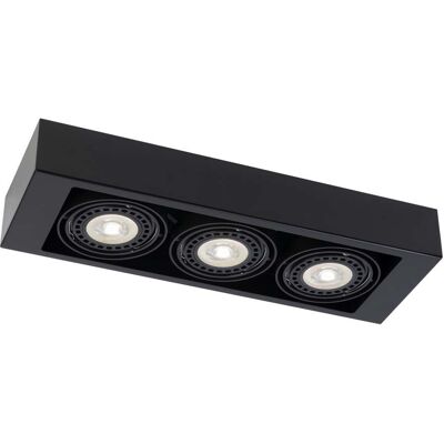 SHILO Faretto Soffitto Triplo Nero Rettangolare Gu10 SHILO Faretto Soffitto Triplo Nero Rettangolare Gu10