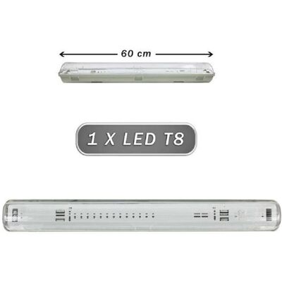Trade Shop T8-60ss Lampada da Soffitto Stagna - IP65 Trade Shop T8-60ss Lampada da Soffitto Stagna - IP65