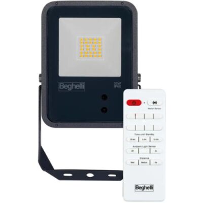Beghelli - Proiettore LED Floodlight fl Dual Sensor 50W, Nero - 86170 Beghelli - Proiettore LED Floodlight fl Dual Sensor 50W, Nero - 86170