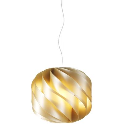 WEBMARKETPOINT Sospensione Moderna Globe 2 Luci In Polilux Oro Made In Italy WEBMARKETPOINT Sospensione Moderna Globe 2 Luci In Polilux Oro Made In Italy