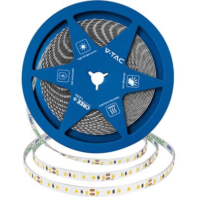 V-TAC 120 10w Led Strip Light With Cree Chip 6500k Ip20 24v 8mm Double Pcb V-TAC 120 10w Led Strip Light With Cree Chip 6500k Ip20 24v 8mm Double Pcb