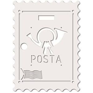 ALUBOX Frontali Mia Per Cassette Postai Mod. Mia Francobollo Bianco - ALUBOX Frontali Mia Per Cassette Postai Mod. Mia Francobollo Bianco -