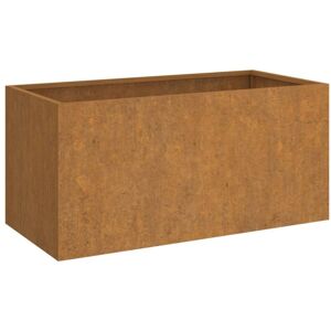 Letto da giardino in acciaio corten - Vaso per piante 62x30x29 cm Letto da giardino in acciaio corten - Vaso per piante 62x30x29 cm