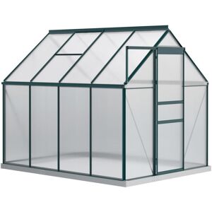 Outsunny - Serra Da Giardino In Policarbonato Con Porta Scorrevole Outsunny - Serra Da Giardino In Policarbonato Con Porta Scorrevole