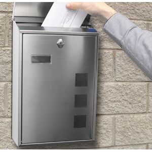 BTV Cassetta Postale Esterna Inox Lisbona - 39x25x10 BTV Cassetta Postale Esterna Inox Lisbona - 39x25x10