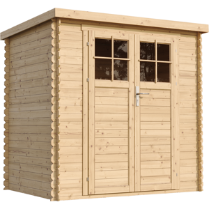 TIMBELA M311f+m311g Casetta Da Giardino In Legno Per Esterni Con Porta Con Serratura Di Alta Qualità- H200 X 204 X 142 Cm - Piccola Casetta In Legno, Rimessa Attrezzi, Deposito Bici - TIMBELA M311f+m311g Casetta Da Giardino In Legno Per Esterni Con Porta Con Serratura Di Alta Qualità- H200 X 204 X 142 Cm - Piccola Casetta In Legno, Rimessa Attrezzi, Deposito Bici -