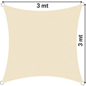 CILVANI - Tenda A Vela Ombreggiante Triangolare E Quadrata Varie Misure - Misura: Quadrata 3x3 CILVANI - Tenda A Vela Ombreggiante Triangolare E Quadrata Varie Misure - Misura: Quadrata 3x3