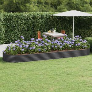 Fioriera da giardino 450x140x36 cm Antracite - Letto da giardino Fioriera da giardino 450x140x36 cm Antracite - Letto da giardino