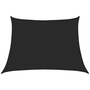 VIDAXL Vela Parasole 160 G/m² Nera 4/5x3 M In Hdpe - VIDAXL Vela Parasole 160 G/m² Nera 4/5x3 M In Hdpe -