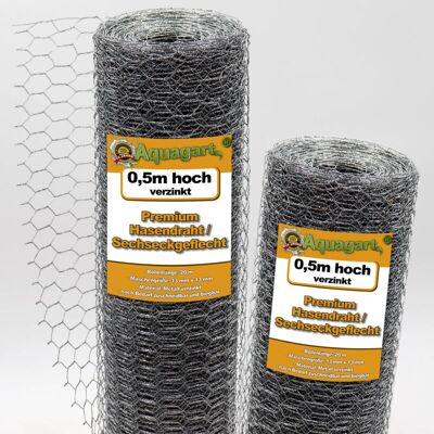 AQUAGART Rete Metallica Esagonale 100m Recinto Giardino AQUAGART Rete Metallica Esagonale 100m Recinto Giardino