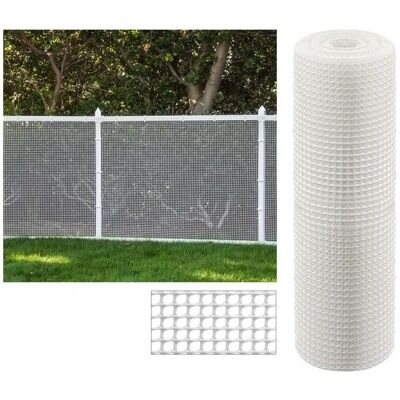 Rete da Giardino SUINGA - Bianco - 2x2 cm - 1x5 m - Resistente ai raggi UV Rete da Giardino SUINGA - Bianco - 2x2 cm - 1x5 m - Resistente ai raggi UV