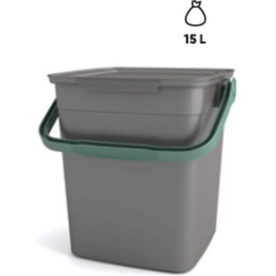 Keter Pattumiera Per Rifiuti Organici "smart Container Bio Compost" In Polipropilene Con Manico, 25,5x23x25 Cm Keter Pattumiera Per Rifiuti Organici "smart Container Bio Compost" In Polipropilene Con Manico, 25,5x23x25 Cm