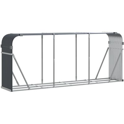 HELLOSHOP26 Portalegna 234 X 45 X 100 Cm Acciaio Zincato Antracite 020043766 HELLOSHOP26 Portalegna 234 X 45 X 100 Cm Acciaio Zincato Antracite 020043766