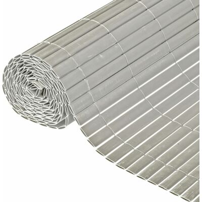 Schermo da giardino doppio lato NATURE - 150x300cm - Grigio Schermo da giardino doppio lato NATURE - 150x300cm - Grigio