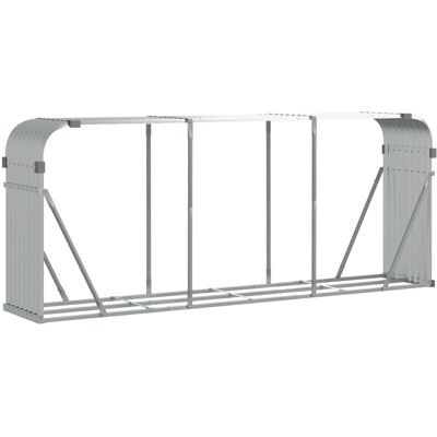HELLOSHOP26 Portalegna Argento 234 X 45 X 100 Cm Acciaio Zincato Argento 020043793 HELLOSHOP26 Portalegna Argento 234 X 45 X 100 Cm Acciaio Zincato Argento 020043793