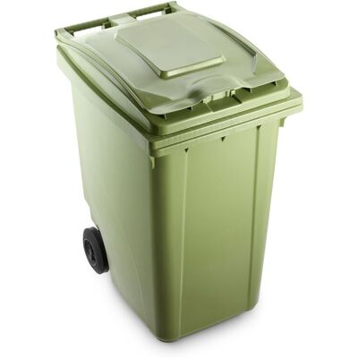 MOBIL PLASTIC Bidone Carrellato Per Raccolta Differenziata 360 Litri - Verde Chiaro - MOBIL PLASTIC Bidone Carrellato Per Raccolta Differenziata 360 Litri - Verde Chiaro -