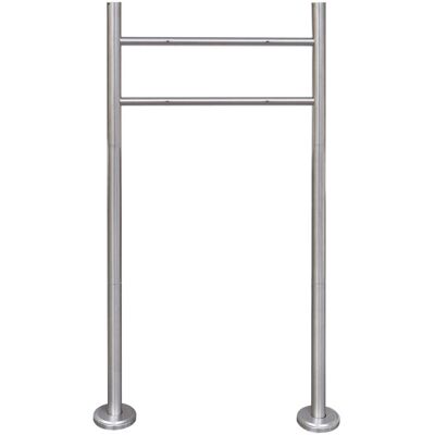 HELLOSHOP26 Supporto Per Cassetta Postale In Acciaio Inox 120 X 50 Cm 1002001 HELLOSHOP26 Supporto Per Cassetta Postale In Acciaio Inox 120 X 50 Cm 1002001