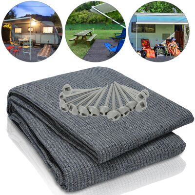HENGDA Swanew Tappeto Da Esterno Tappeto Da Tenda Tappeto Da Viaggio Da Campeggio Tappeto Da Gazebo Per Caravanna 250x300cm Blu-grigio HENGDA Swanew Tappeto Da Esterno Tappeto Da Tenda Tappeto Da Viaggio Da Campeggio Tappeto Da Gazebo Per Caravanna 250x300cm Blu-grigio