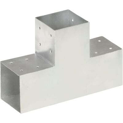 vidaXL Connettore per Pali a Forma di T in Metallo Zincato - Connettore per Pali - Giardino, Esterno vidaXL Connettore per Pali a Forma di T in Metallo Zincato - Connettore per Pali - Giardino, Esterno