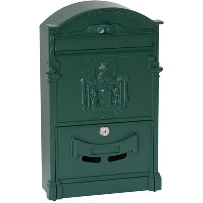 ARREGUI Cassetta Postale In Alluminio Stile Classico Antico Buca Posta Lettere A4 - Colore: Verde ARREGUI Cassetta Postale In Alluminio Stile Classico Antico Buca Posta Lettere A4 - Colore: Verde