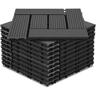TOLLETOUR 110 Piastrelle Per Terrazza 10 M² Piastrelle A Clip 30x30 Cm Pavimentazione Esterna Per Terrazza E Giardino Antracite TOLLETOUR 110 Piastrelle Per Terrazza 10 M² Piastrelle A Clip 30x30 Cm Pavimentazione Esterna Per Terrazza E Giardino Antracite