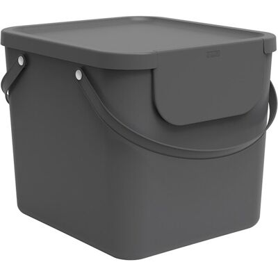 QFPLUS Rotho Albula - Sistema De Rifiuti De Separazione De 40 L Rifiuti Da Cucina, Plastica Senza Bpa (pp), Grigio Antracite, 40 L (40,0 X 35,8 X 34,0 Cm) QFPLUS Rotho Albula - Sistema De Rifiuti De Separazione De 40 L Rifiuti Da Cucina, Plastica Senza Bpa (pp), Grigio Antracite, 40 L (40,0 X 35,8 X 34,0 Cm)