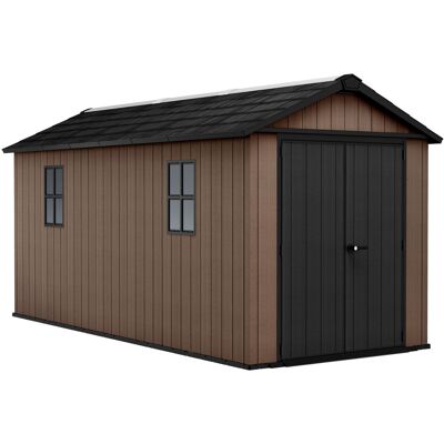 Keter Newton + 7515/1575- Casetta Da Giardino 476x246x230 Cm 2 Ante Per Deposito Attrezzi Finitura Effetto Legno Evotech+ In Resina Marrone E Nero Keter Newton + 7515/1575- Casetta Da Giardino 476x246x230 Cm 2 Ante Per Deposito Attrezzi Finitura Effetto Legno Evotech+ In Resina Marrone E Nero